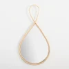 Decorative Mirrors-Kirkland's Home Natural Rattan Raindrop Wall Mirror