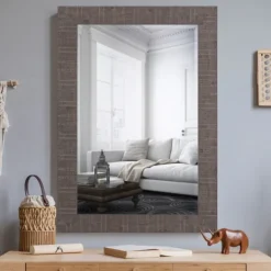 Decorative Mirrors-Kirkland's Home Natural Rectangular Frame Wall Mirror