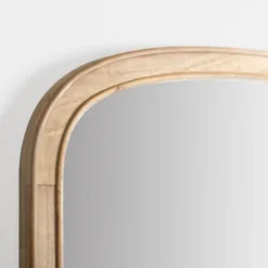 Decorative Mirrors-Kirkland's Home Natural Rounded Arch Wood Wall Mirror