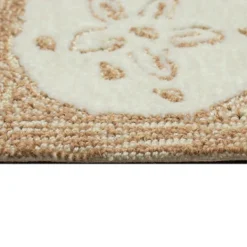 Outdoor Rugs-Kirkland's Home Natural Sand Dollar Outdoor Accent Rug Tan/Ivory