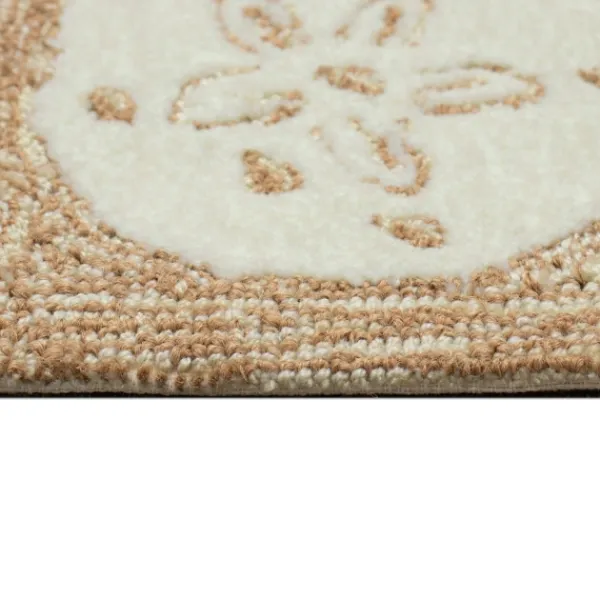 Outdoor Rugs-Kirkland's Home Natural Sand Dollar Outdoor Accent Rug Tan/Ivory