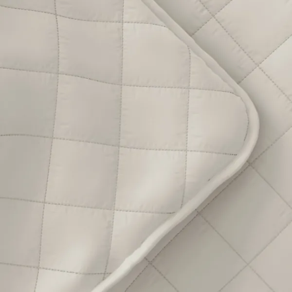 Quilts-Kirkland's Home Natural Stitched Diamond 3-Pc. King Quilt Set Ivory