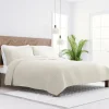 Quilts-Kirkland's Home Natural Stitched Stripes 3-Pc. Queen Quilt Set Tan/Ivory