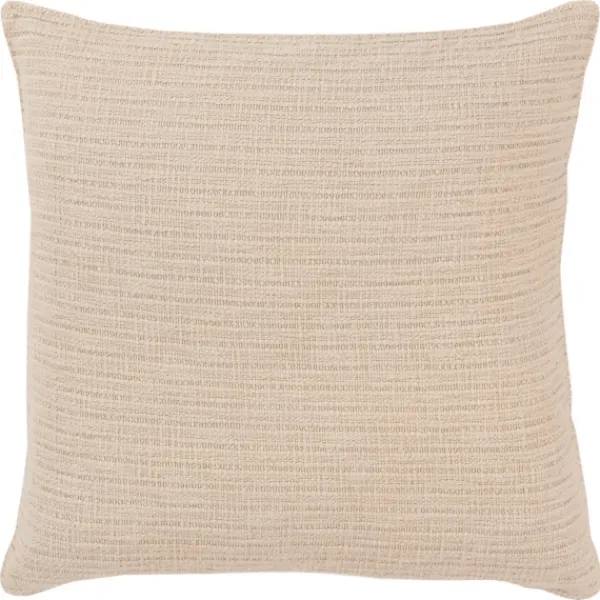 Pillows-Kirkland's Home Natural Subtle Striped Oversized Pillow Tan