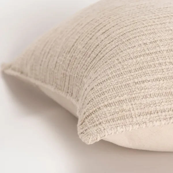 Pillows-Kirkland's Home Natural Subtle Striped Oversized Pillow Tan