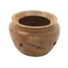 Decorative Bowls & Jars-Kirkland's Home Natural Teak Wood Banga Bowl Brown