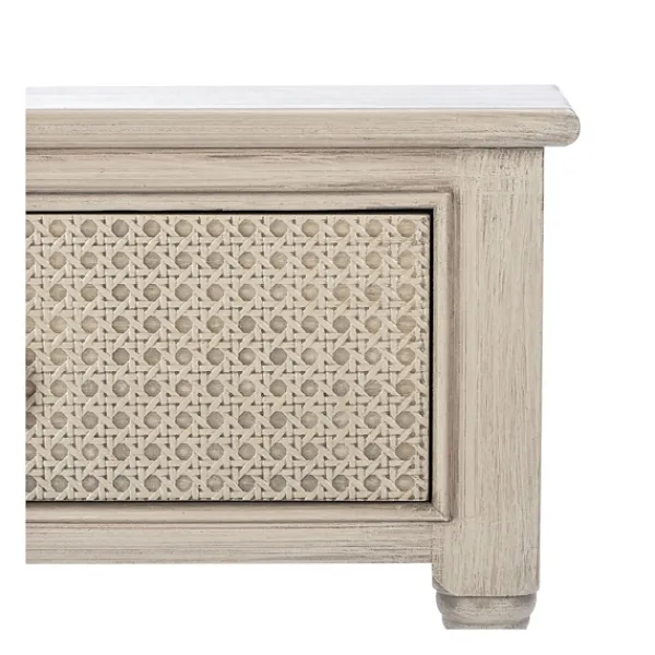 Console Tables-Kirkland's Home Natural Textured 2-Drawer Console Table Tan