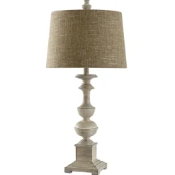 Table Lamps-Kirkland's Home Natural Traditional Farmhouse Table Lamp Tan