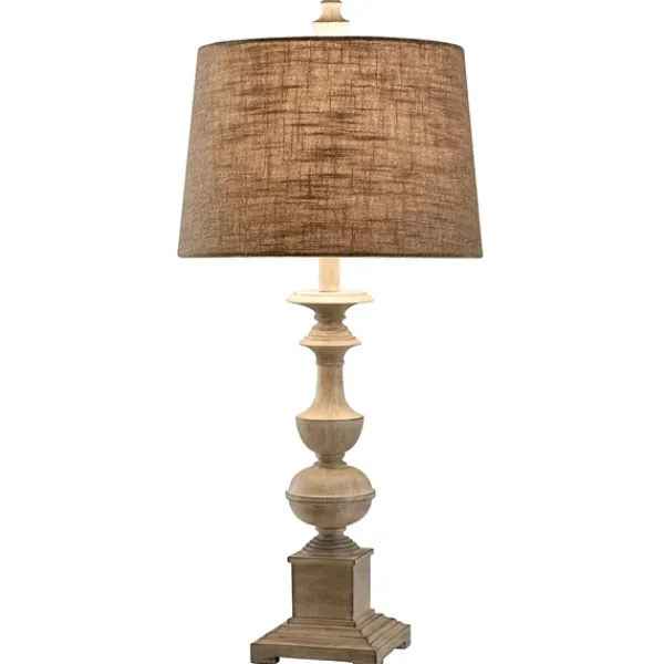 Table Lamps-Kirkland's Home Natural Traditional Farmhouse Table Lamp Tan