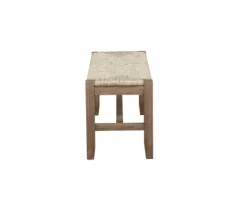 Benches & Ottomans-Kirkland's Home Natural Twisted Seagrass And Wood Bench Tan