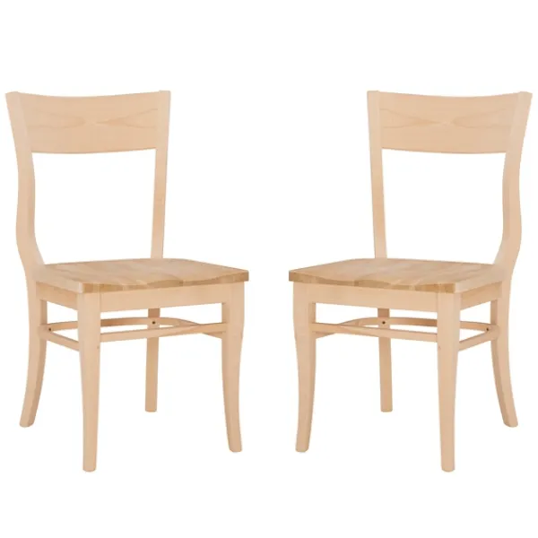 Dining Chairs-Kirkland's Home Natural Wave Frame Dining Chairs, Set Of 2 Tan