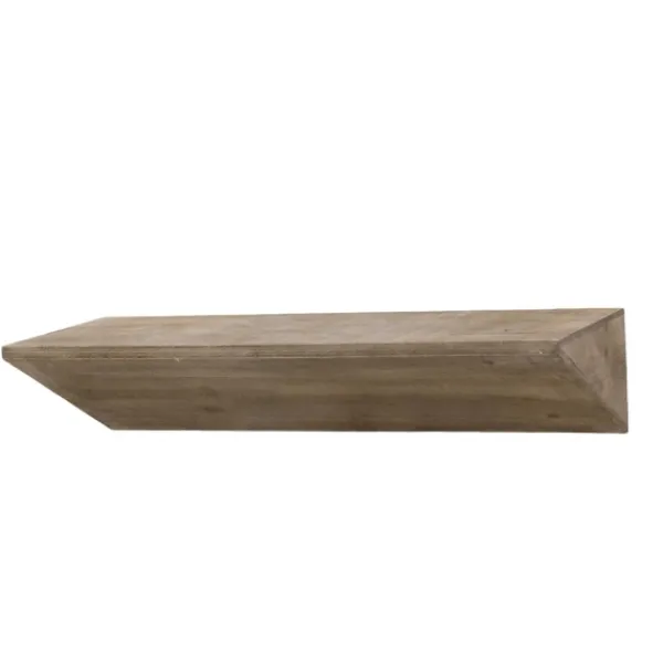Shelves-Kirkland's Home Natural Wedge Wood Small Floating Shelf
