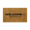 Doormats-Kirkland's Home Natural Welcome-Ish Doormat Tan/Black
