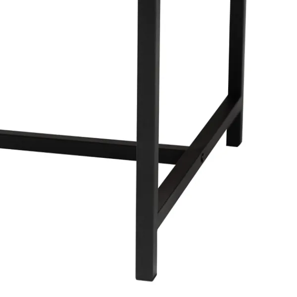 Nightstands-Kirkland's Home Natural Wood And Metal 1-Drawer Nights D Tan