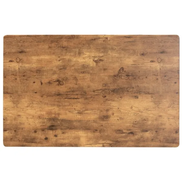 Dining Tables-Kirkland's Home Natural Wood And Metal 5-Pc. Dining Set Brown/Black