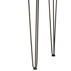 Dining Tables-Kirkland's Home Natural Wood And Metal 5-Pc. Dining Set Brown/Black