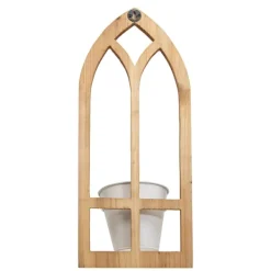 Wall Storage-Kirkland's Home Natural Wood Arch Frame Wall Planter