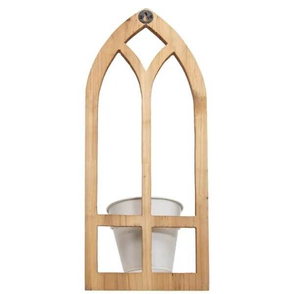 Wall Storage-Kirkland's Home Natural Wood Arch Frame Wall Planter