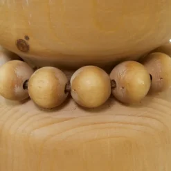 Candle Holders-Kirkland's Home Natural Wood Beaded Candle Holders, Set Of 2 Tan