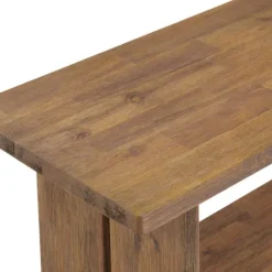 Entryway Furniture-Kirkland's Home Natural Wood Bench And Hooks 2-Pc. Hall Tree Set