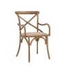Accent Chairs-Kirkland's Home Natural Wood Cane Seat Accent Chair Tan