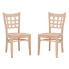 Dining Chairs-Kirkland's Home Natural Wood Curved Back Dining Chairs, Set Of 2 Tan