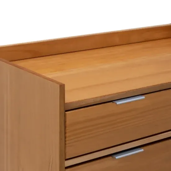 Dressers & Chests-Kirkland's Home Natural Wood 6-Drawer Simple Dresser Tan