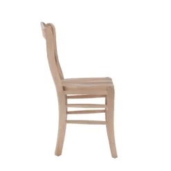 Dining Chairs-Kirkland's Home Natural Wood Farmhouse Dining Chairs, Set Of 2 Tan