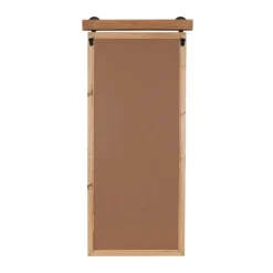 Decorative Mirrors-Kirkland's Home Natural Wood Frame Black Metal Window Mirror