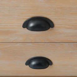 Nightstands-Kirkland's Home Natural Wood Grain Open Storage Nights D Tan