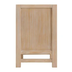 Nightstands-Kirkland's Home Natural Wood Grain Open Storage Nights D Tan