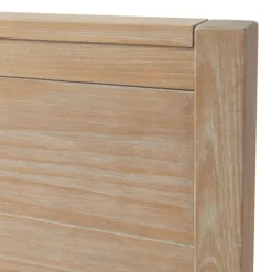 Beds & Headboards-Kirkland's Home Natural Wood Grain Panel Queen Bed Tan