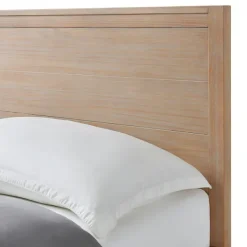 Beds & Headboards-Kirkland's Home Natural Wood Grain Panel King Bed Tan