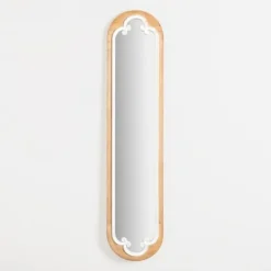 Decorative Mirrors-Kirkland's Home Natural Wood Oval Scrollwork Wall Mirror