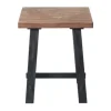 Accent & End Tables-Kirkland's Home Natural Wood Sawhorse Accent Table Tan/Black