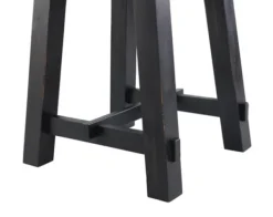 Accent & End Tables-Kirkland's Home Natural Wood Sawhorse Accent Table Tan/Black
