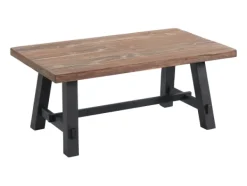 Coffee Tables-Kirkland's Home Natural Wood Sawhorse Coffee Table, 42X24 In. Tan