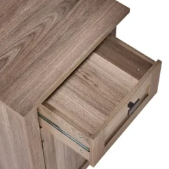 Bathroom Furniture-Kirkland's Home Natural Wood Single Door Cabinet Tan