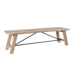 Benches & Ottomans-Kirkland's Home Natural Wooden Sonoma Dining Bench Tan
