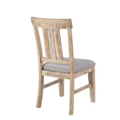 Dining Chairs-Kirkland's Home Natural Wooden Sonoma Dining Chairs, Set Of 2 Gray