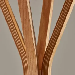 Entryway Furniture-Kirkland's Home Natural Wooden Tripod Leg Coat Rack