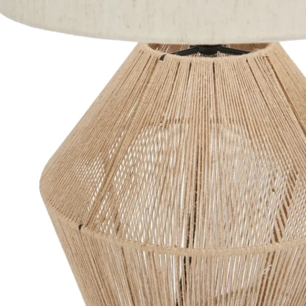Table Lamps-Kirkland's Home Natural Woven Jute Urn Table Lamp Tan