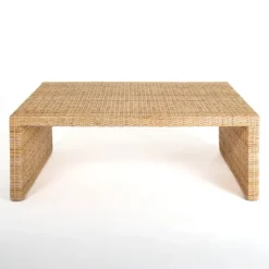 Coffee Tables-Kirkland's Home Natural Woven Rat Coffee Table Tan