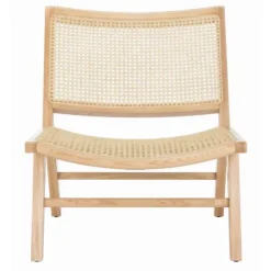 Accent Chairs-Kirkland's Home Natural Woven Rat Low-Slung Accent Chair Tan
