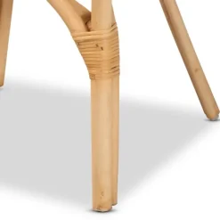 Dining Chairs-Kirkland's Home Natural Woven Rat X-Back Dining Chair Tan