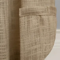 Curtains & Drapes-Kirkland's Home Natural Woven Single Curtain Panel, 84 In. Tan
