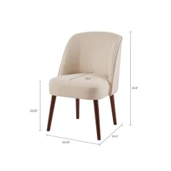 Dining Chairs-Kirkland's Home Natural Wraparound Back Dining Chair Tan