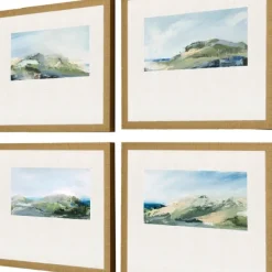 Framed Art-Kirkland's Home Nature'S Peace Framed Art Prints, Set Of 4 Green/Blue