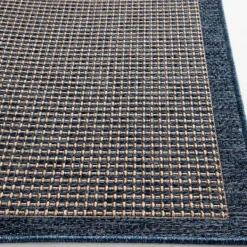 Outdoor Rugs-Kirkland's Home Navy Adelaide Woven Outdoor Area Rug, 6X9 Blue