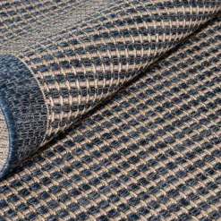 Outdoor Rugs-Kirkland's Home Navy Adelaide Woven Outdoor Area Rug, 6X9 Blue